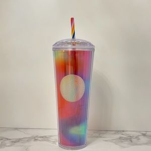Starbucks 2020 LBGTQ Pride Rainbow Acrylic Venti 24oz Cold Cup Tumbler